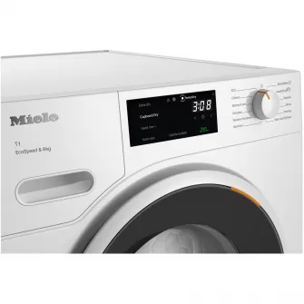 Uscator de rufe Miele TWC 640 WP, 8 kg, Clasa A+++, DirectSensor, Miele@home, Tehnologie EcoDry FragranceDos, Alb