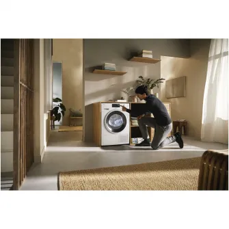 Uscator de rufe Miele TWC 640 WP, 8 kg, Clasa A+++, DirectSensor, Miele@home, Tehnologie EcoDry FragranceDos, Alb