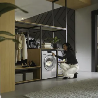 Uscator de rufe Miele TWV780WP EU1 LW Passion, 9 kg, DirectSensor, afisaj mare, EcoSpeed, Miele@home, Wash2Dry, SilenceDrum, EcoFeedback, clasa energetica A, alb