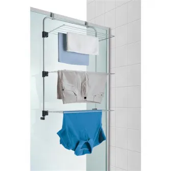 Uscator de rufe pentru usa/cabina dus pliabil Metaltex, model Gale, 11 m