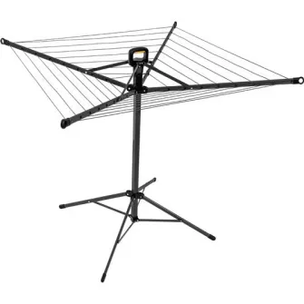 Uscator de rufe tip umbrela Casa Si Pop Up, 20 m, antracit