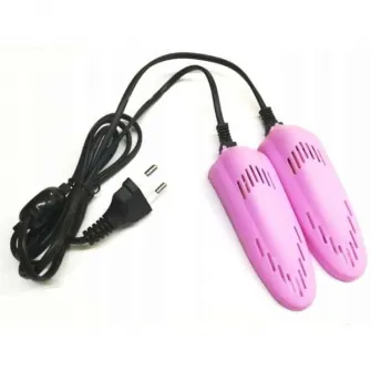 Uscator electric pentru pantofi, ProCart, 2 capete, uscare rapida, alimentare retea, roz