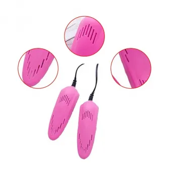 Uscator electric pentru pantofi, ProCart, 2 capete, uscare rapida, alimentare retea, roz