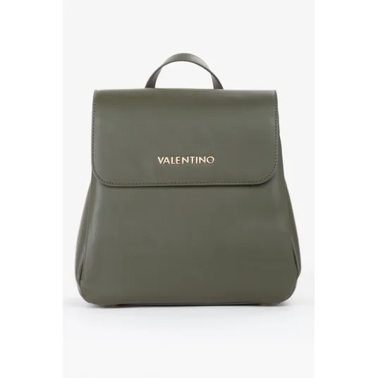 Valentino Bags, Rucsac de piele ecologica cu barete ajustabile, Kaki