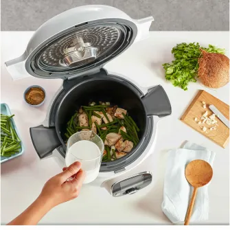 Vas de gatit Tefal XA605011, 6L, compatibil cu multicookerul Tefal Cook4me, seria CY85xx, invelis antiaderent, negru