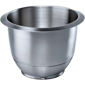 Vas de mixare, din otel inoxidabil, cu capacitate de 3.9 litri (pentru cel mult 2.7 kg aluat), compatibil cu robotii de bucatarie MUM5 Bosch