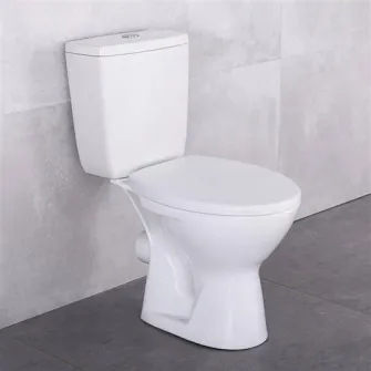 Vas de toaleta compact Cersanit 766 IVA SE011 3/6 TS PP, protectie impotriva refluxului