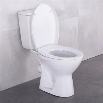 Vas de toaleta compact Cersanit 766 IVA SE011 3/6 TS PP, protectie impotriva refluxului