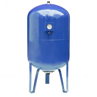 Vas expansiune pentru hidrofor Fornello, 150 litri, vertical, cu picioare si manometru, culoare albastru, presiune maxima 10 bar, membrana EPDM