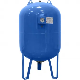 Vas expansiune pentru hidrofor Fornello 200 litri, vertical, cu picioare si manometru, culoare albastru, presiune maxima 10 bar, membrana EPDM