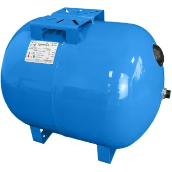 Vas expansiune pentru hidrofor Fornello 80 litri, orizontal, cu picioare, culoare albastru, presiune maxima 10 bar, membrana EPDM