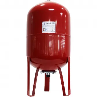 Vas expansiune termic Fornello 24 litri, vertical, cu picioare, culoare rosu, presiune maxima 10 bar, membrana EPDM