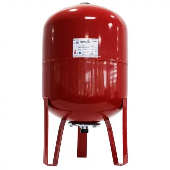 Vas expansiune termic Fornello, 50 litri, vertical, cu picioare, culoare rosu, presiune maxima 10 bar, membrana EPDM