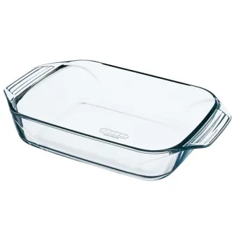 Vas termorezistent dreptunghiular, 31 X 20 cm, 2.2 litri, Pyrex Optimum