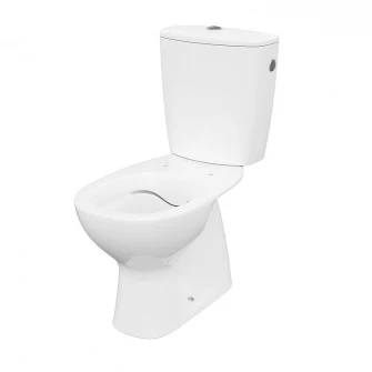 Vas WC compact Cersanit Arteco 682, K667-077, Clean ON, evacuare verticala, cu capac polipropilena, inchdere lenta, rezervor3/5 l, ceramica