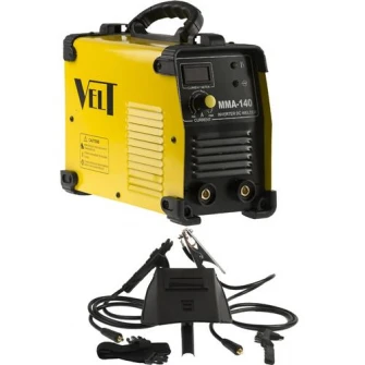 Velt MMA Invertor de sudura industrial  140, 140 A, 230 V, electrod 1.6-3.25 mm, 4.3 kg, accesorii incluse