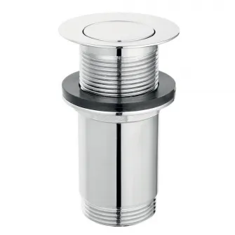 Ventil lavoar Ferro, click-clack, 1 1/4'', alama, Crom