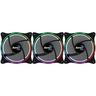 Ventilator Aerocool Eclipse Pro, 120mm, set 3, iluminare aRGB