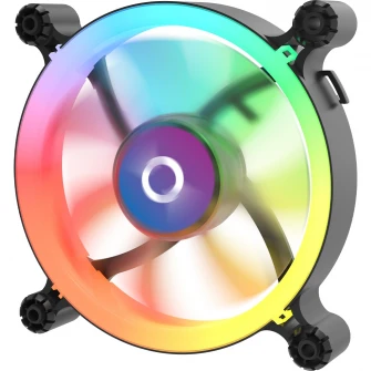 Ventilator AQIRYS Cetus 6P-12SLI15B-RGB, 120mm