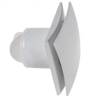 Ventilator baie Elicent Elegance 150, Diametru racord 149 mm, Clapeta antiretur, Diametru racord 149 mm, Motor Long Life 30000h, Debit 315 mc/h, IPX4, Alb
