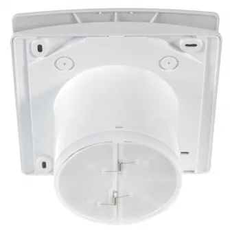 Ventilator baie Elicent Elegance 150, Diametru racord 149 mm, Clapeta antiretur, Diametru racord 149 mm, Motor Long Life 30000h, Debit 315 mc/h, IPX4, Alb
