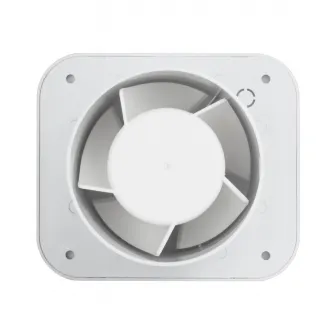 Ventilator baie Turbionaire TREND 100 SWM, presiune superioara pana la 35 Pa, aspiratie perimetrala, clapeta antiretur, silentios, IPX4, 100 mm, Alb mat