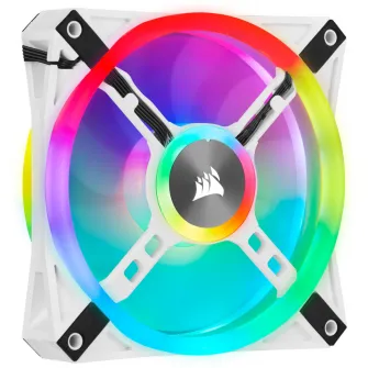 Ventilator Corsair iCUE QL120 RGB 120mm RGB PWM White