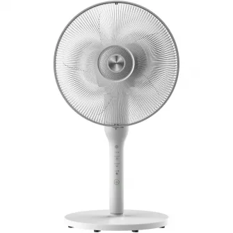 Ventilator cu picior Heinner HSF-L360WH, 2 in 1, 65W, inaltime ajustabila, functie oscilare 360°, timer: 8h, control digital, indicatori led, telecomanda, 3 trepte de viteza, 3 moduri: natural, noapte, normal, inaltime 136 cm, alb