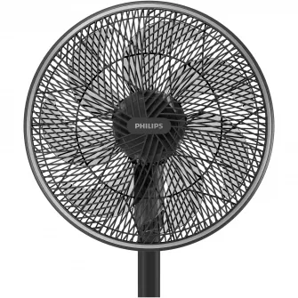 Ventilator cu picior Philips CX3550/01, 45W, 3 setari de viteza, Mod natural, Breeze, Sleep, Rotatie, 40 cm diametru, timmer, conectat cu AIR+, negru