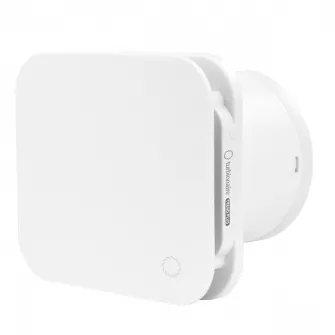 Ventilator de baie multifunctional Turbionaire Trend Plus 120 WM, Telecomanda, Consum max. 5.5W, 7 viteze + Boost, Motor DC Brushless, Clapeta anti retur, Timer reglabil, Debit aer 150mc/h, Silentios, Diametru 120mm, Garantie 60 luni