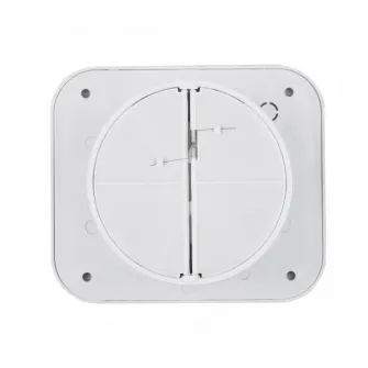 Ventilator de baie Turbionaire TREND 100 SL, Panou frontal LED 7W 5000K, Presiune superioara pana la 35 Pa, Clapeta antiretur, Diametru racord 100mm, Silentios, Protectie IPX4, Aspiratie perimetrala, Design minimalist