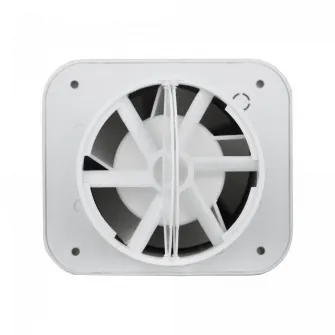 Ventilator de baie Turbionaire TREND 100 SL, Panou frontal LED 7W 5000K, Presiune superioara pana la 35 Pa, Clapeta antiretur, Diametru racord 100mm, Silentios, Protectie IPX4, Aspiratie perimetrala, Design minimalist