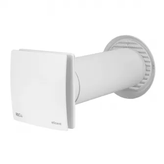 Ventilator Elicent Rec Duo 100, cu recuperare de caldura, silentios, motor EC brushless, canal telescopic, 40 m?/h, IPX4, A+, 100 mm