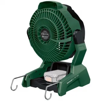 Ventilator pe acumulator Bosch UniversalFan (Baretool) 06039E1000, 18 V, flux aer 1000 m³/h, 180° rotatie, 22.5 cm diametru ventilator, fara acumulator/incarcator