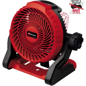 Ventilator pe acumulator Einhell Power-X-Change GE-CF 18/2200 Li, 180 mm diametrul ventilatorului, 0 - 360° interval de pivotare, fara acumulator/incarcator