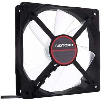 Ventilator Riotoro Performance Edition 120mm iluminare rosie