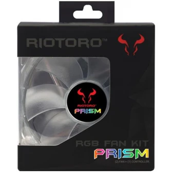 Ventilator Riotoro Prism 120mm iluminare RGB set 2