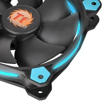 Ventilator Thermaltake Riing 12, 120mm, 1500 RPM, LED Albastru