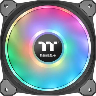 Ventilator Thermaltake Riing Duo 12 RGB Radiator Fan TT Premium Edition, 120mm, set 3 ventilatoare, iluminare RGB
