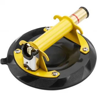 Ventuza profesionala cu pompa bimateriala Stanley 6-97-187, capacitate de ridicare 120 kg, mentine vidul in siguranta, corp si maner metalic cu invelis antiderapant, diametru 20 cm