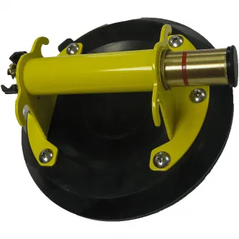 Ventuza profesionala cu pompa bimateriala Stanley 6-97-187, capacitate de ridicare 120 kg, mentine vidul in siguranta, corp si maner metalic cu invelis antiderapant, diametru 20 cm