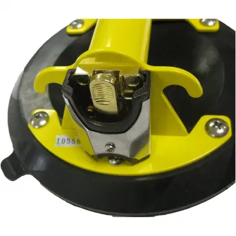Ventuza profesionala cu pompa bimateriala Stanley 6-97-187, capacitate de ridicare 120 kg, mentine vidul in siguranta, corp si maner metalic cu invelis antiderapant, diametru 20 cm