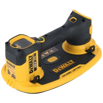 Ventuza vacuum electrica profesionala pe acumulator DeWALT DCE590N, 18V XR Grabo, capacitate ridicare 120 kg, aplicatii multiple, sistem inteligent de mentinere a presiunii, protectie descarcare acumulator, nu include incarcator/acumulator