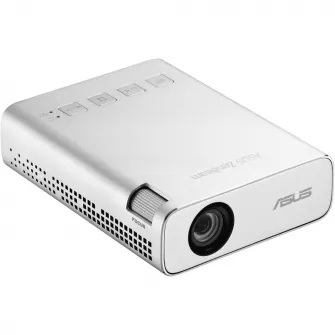 Videoproiector ASUS ZenBeam E1R, DLP LED 30.000 ore, WVGA 854* 480, up to FHD 1920* 1080, 200 lumeni, 500:1, WiFi dongle inclus, Argintiu