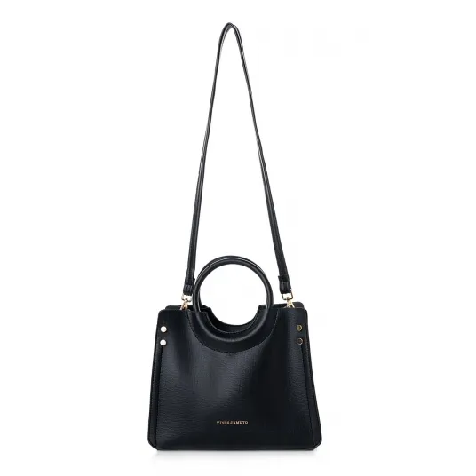Vince Camuto, Geanta crossbody din piele ecologica, Negru