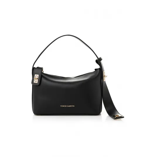 Vince Camuto, Geanta de piele ecologica cu maner, Negru