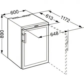 Vitrina pentru vinuri Liebherr WKb 1812, 135 l, 66 sticle, Clasa G, H 89 cm, Negru