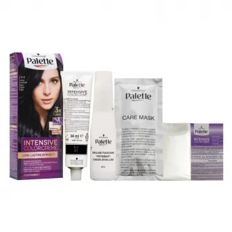 Vopsea de par permanenta Palette Intensive Color Cream C1-Negru Albastrui, 110 ml