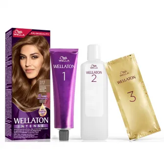 Vopsea de par permanenta Wellaton 7/17 Ciocolata Glazurata, 110 ml