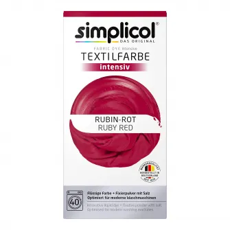 Vopsea haine Simplicol Rosu-rubiniu